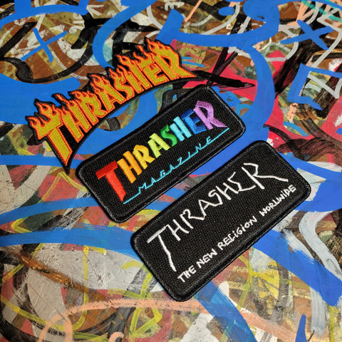 Thrasher Pins and Patches