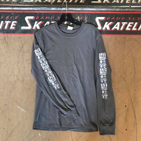 Long Sleeve Grit Graphic Gray